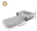 3-in-1 Convertible Bed - Sofa, Bed and Blanket for dogs - __label:Bestseller, Bed, Blanket, Comfy, Cushion, Portable, Portable Bed, Soft, Versatile, Warm