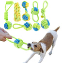 Knotted Play Rope with Ball for dogs - Chew, Rope, Toy