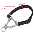 Martingale Training Collar w/ Chain for dogs - Behaviour, Choke, Collar, Greyhound, Halt, Humane Choke, Martingale, Martingale Collar, Training, Training Collar, Whippet