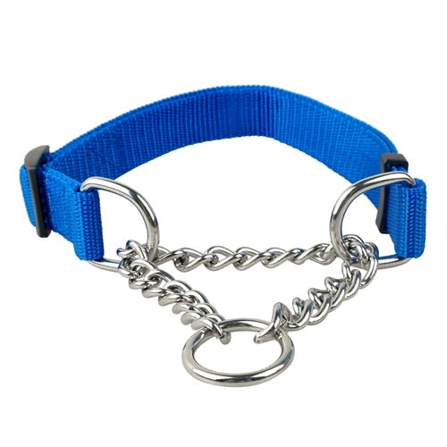 Martingale Training Collar w/ Chain for dogs - Behaviour, Choke, Collar, Greyhound, Halt, Humane Choke, Martingale, Martingale Collar, Training, Training Collar, Whippet