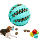 Rubber Chew Ball Feeder Toy - Treat Dispensing for dogs - __label:Bestseller, Backpack, Ball, Chew, Dispenser, Dispensing, Grooves, Kong, Teeth, Toy, Treat, Treats