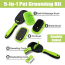 5 In 1 Grooming Comb & Brush Set for dogs - Brush, Comb, Fur, Grooming, Hair, Set, Slicker, Slicker Brush