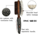 Double-sided Wood Fur Bristle Brush