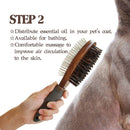 Double-sided Wood Fur Bristle Brush