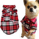 Classic Plaid Shirts for dogs - Plaid, Summer, T-shirt, Tshirt