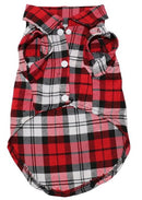 Classic Plaid Shirts for dogs - Plaid, Summer, T-shirt, Tshirt