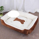 Comfy Bed - Bone Design for dogs - __label:Bestseller, Bed, Portable, Portable Bed, Soft, Warm