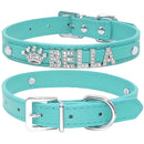 Personalized Custom Rhinestone Collar (5 Letters Only) for dogs - Collar, Custom, Engrave, Engraving, ID, Name, Personalized, Phone Number
