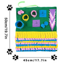 Square Snuffle Mat for dogs - __label:Bestseller, Dispenser, Food, Interactive, Mat, Nose, Pad, Play, Puzzle, Slow Feed, Sniff, Sniffing, Sniffle, Snuffle, Snuffle Mat, Training