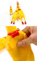 Screaming Rubber Chicken Squeeze Toy for dogs - Chicken, Fetch, Noise, Rubber, Squeak, Squeaker, Squeaky, Toy