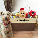 Personalized Dog Storage Basket