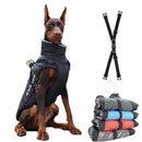 Large Dog Winter Jacket w/ Faux Fur for dogs - Big, Big Dogs, Coat, Cold, D-Ring, Jacket, Jumpsuit, Large, Reflective, Waterproof, Winter