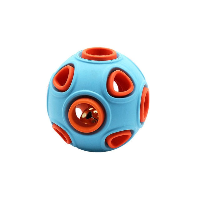 Smart Ball w/ Bell Inside for dogs - Ball, Play, Puzzle, Slow Feed, Slow Feeder, Toy, Treats