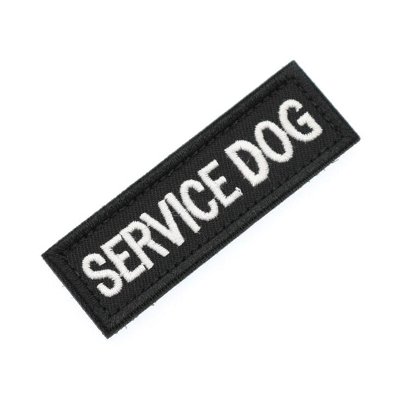 Service Dog Badge (Sticker Velcro) for dogs - Badge, Patch, Service Dog, Sticker, Velcro