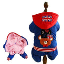 British UK Union Jack Jumpsuit for dogs - Britain, British, Coat, England, English, Hoodie, Jacket, Jumpsuit, Tracksuit, UK, Union Jack, Winter