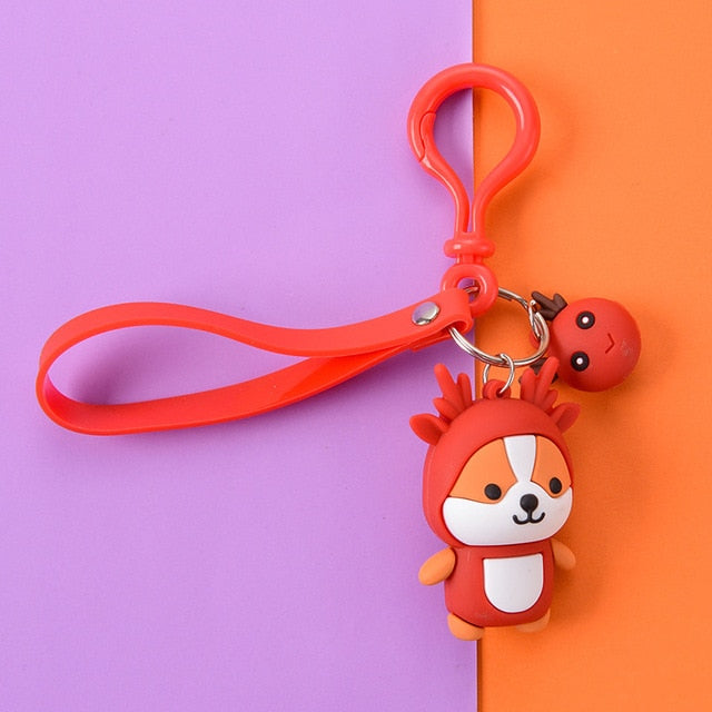 HappyDog Dress Up KeyChains for dogs - Gift, Keychain, Shiba Inu, Toy