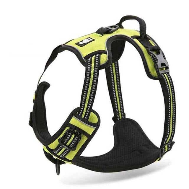Reflective Harness for Large Dogs (No-Pull) for dogs - __label2:HappyDog's Choice, __label:Bestseller, Adjustable, Big Dogs, Easy On, Harness, Large Dog, No-Pull, Reflective, Step In