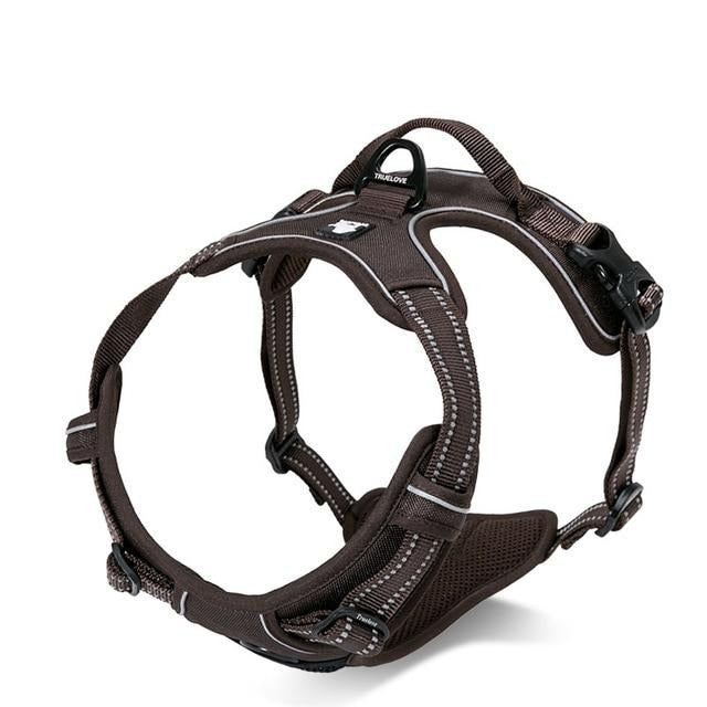 Reflective Harness for Large Dogs (No-Pull) for dogs - __label2:HappyDog's Choice, __label:Bestseller, Adjustable, Big Dogs, Easy On, Harness, Large Dog, No-Pull, Reflective, Step In