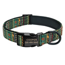 Groovy Personalized Custom Collar for dogs - __label:Bestseller, Collar, Custom, Engrave, Flat Buckle, Name, Personal, Phone