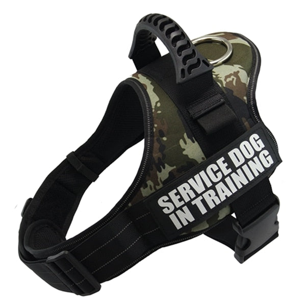 Service Dog in Training Harness (No-Pull) for dogs - __label2:HappyDog's Choice, __label:Bestseller, Custom, Easy On, Engrave, Handle, Harness, No-Pull, Personal, Reflective, Service Dog, Step In, Training, Vest