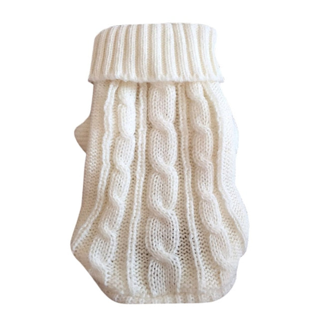 Knitted Turtle Neck Sweater for dogs - Knitted, Sweater