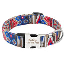 Funky Custom Collar for dogs - __label:Bestseller, Adjustable, Collar, Custom, Engrave, Flat Buckle, Nameplate, Personal