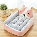 Cute Plush Cartoon Bed for dogs - Bed, Portable, Portable Bed, Soft, Warm