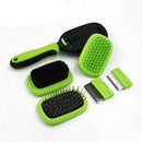 5 In 1 Grooming Comb & Brush Set for dogs - Brush, Comb, Fur, Grooming, Hair, Set, Slicker, Slicker Brush