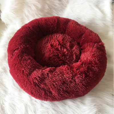 Soft Circle Bed for dogs - __label:Bestseller, Bed, Bed for Dogs, Comfy, Cushion, Dog Bed, Donut, Portable, Portable Bed, Warm