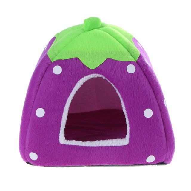Fruity Fun House - Strawberry, Raspberry, Blueberry, Grape, Banana for dogs - Bed, Foldable, House, Kennel, Portable, Portable Bed, Warm