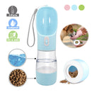 3-In-1 Water, Food Bottle and Feeder Bowl for dogs - Drinking Bowl, Food Storage, Portable, Travel, Travel Bottle, Water Bottle