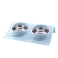 Colourful Stainless Steel Bowl Set for dogs - Bowls, Combo, Dish, Food Bowl, Steel, Water Bowl