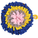 Round Snuffle Mat for dogs - __label2:HappyDog's Choice, __label:Bestseller, Fleece, Mat, Pad, Play, Puzzle, Slow Feed, Slow Feeder, Sniff, Snuffle, Toy