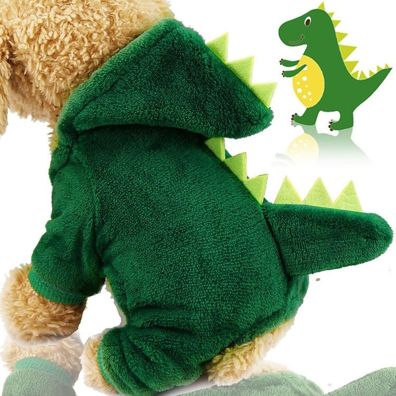 Green Dinosaur Hoodie for dogs - Dinosaur, Hoodie