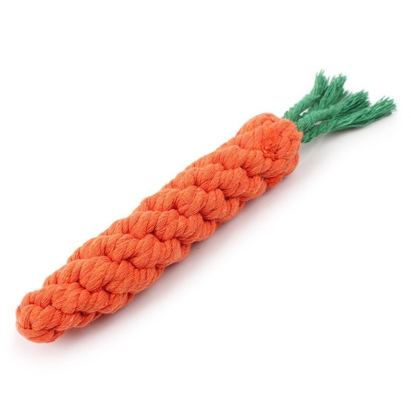 Carrot Rope Toy for dogs - Carrot, Fetch, Outdoor, Rope, Toy, Training