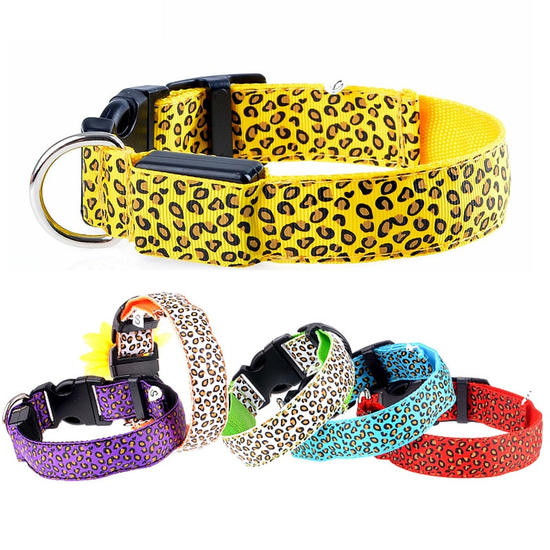 Leopard LED Glow Collar