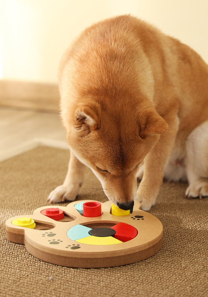 Smart Dog IQ Wooden Slow Feeder