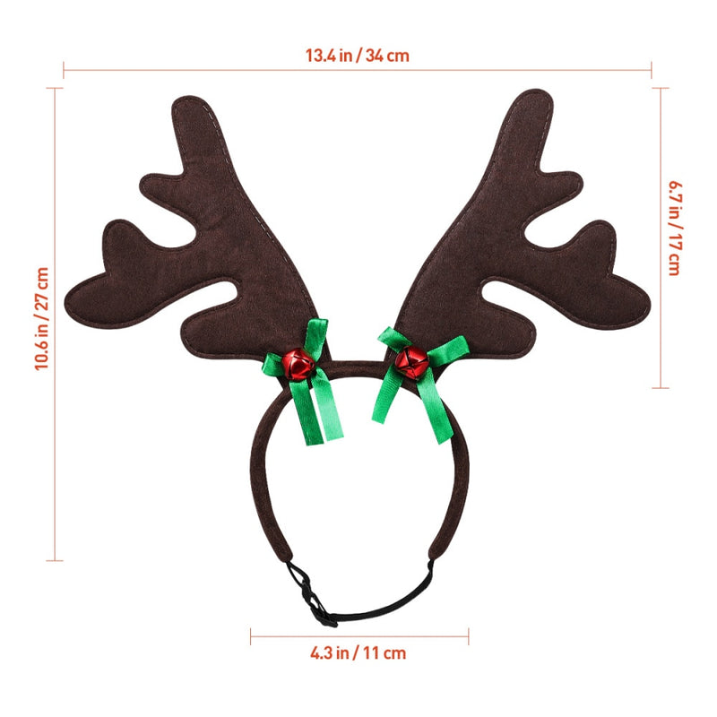 Christmas Reindeer Antlers for dogs - Antlers, Christmas, Gear, Head, Reindeer, Strap, Xmas