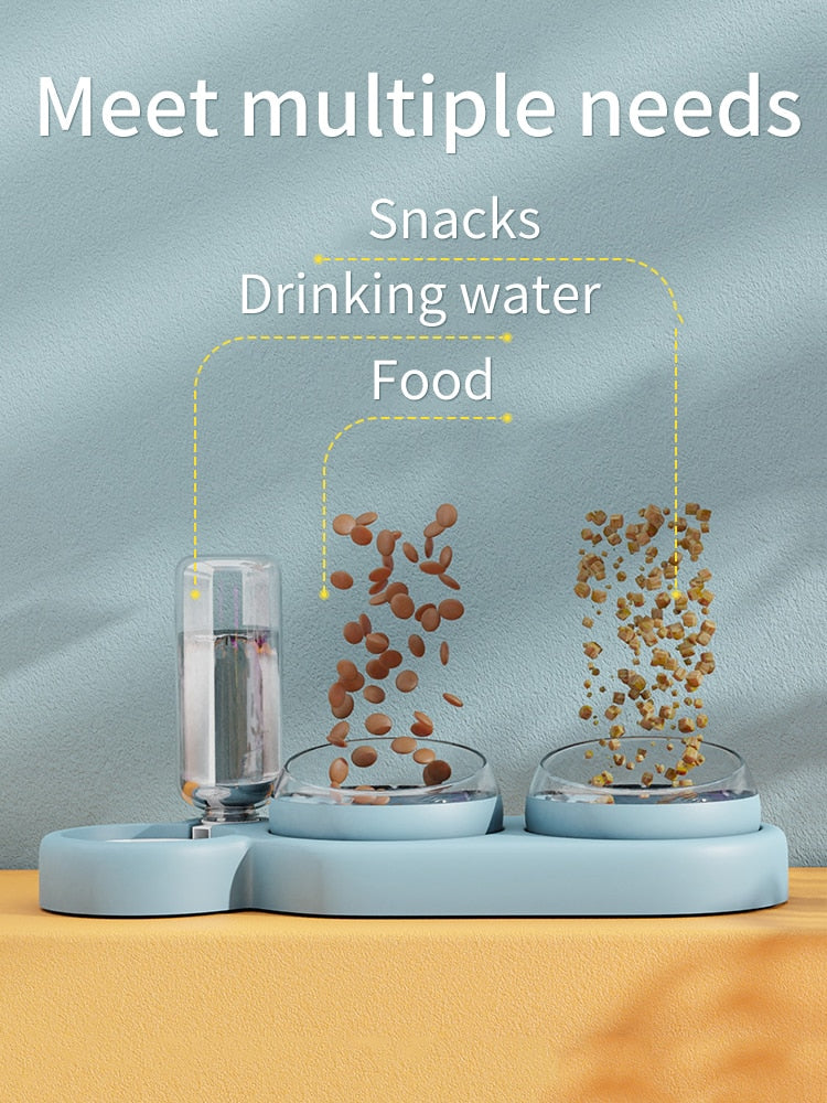 Food (2x Bowl) & Water Dispenser