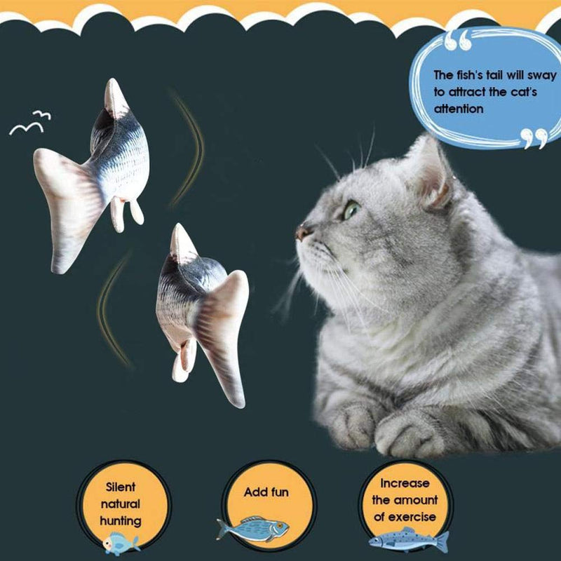 Interactive Floppy Fish Toy for Cats