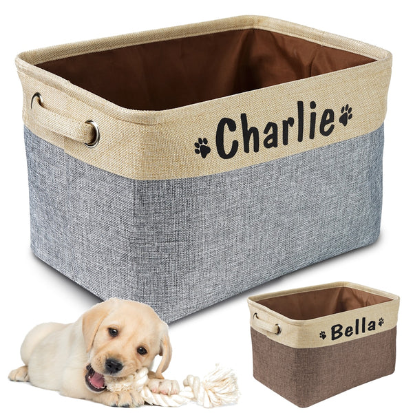 Personalized best sale dog basket