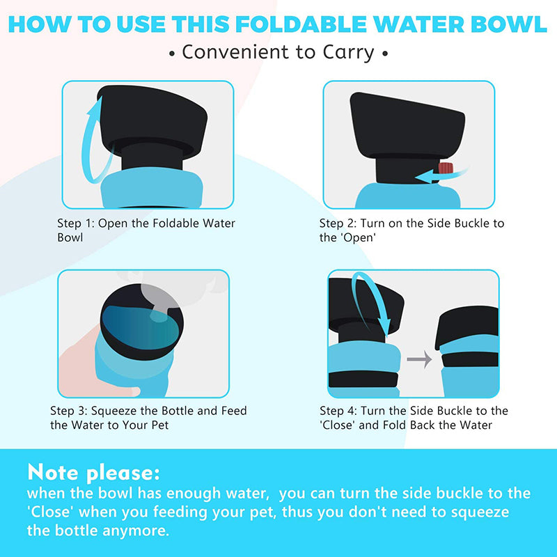 Collapsible Water Bottle Bowl